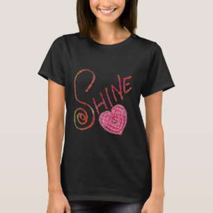Shine   Elegante texturierte Kalligrafiekunst T-Shirt