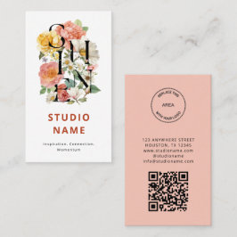 SHINE Florales Kreativ-Unternehmenslogo Visitenkarte