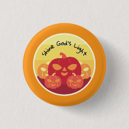 Shine God's Light Halloween Button