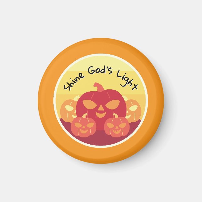 Shine God's Light Halloween Magnet (Vorne)