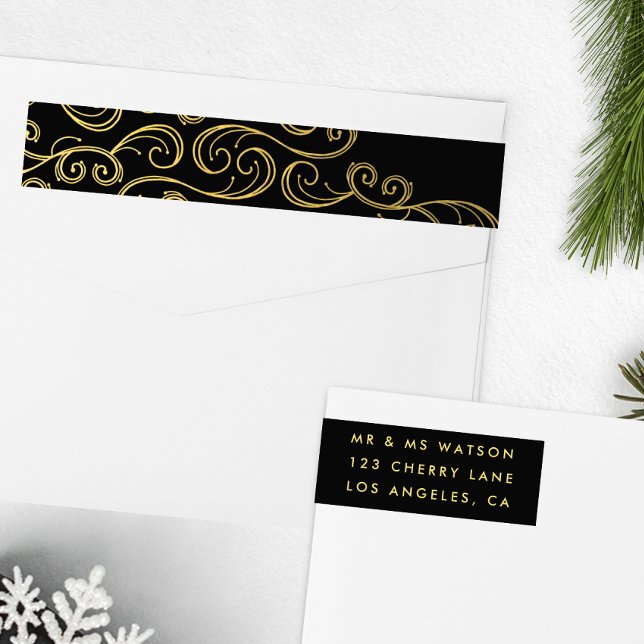 Shine Happy Holiday Letting Return Address Label (Von Creator hochgeladen)