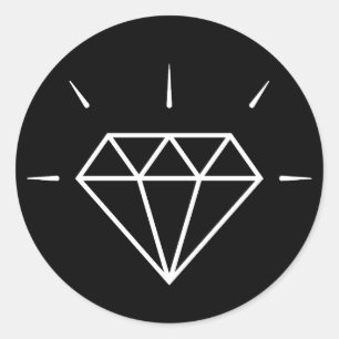 Shine like a Diamond! Runder Aufkleber