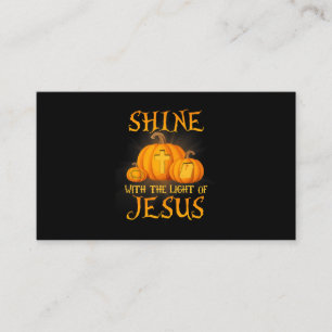 Shine mit dem Licht Jesu Christlichen Halloween Visitenkarte