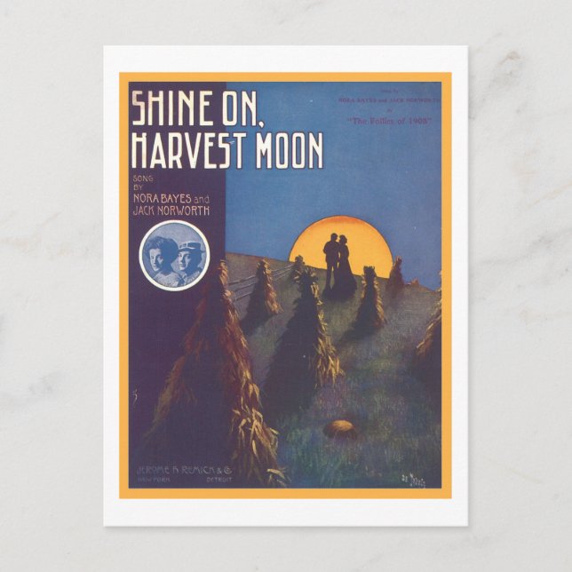 Shine On, Harvest Moon Songbook Cover Postkarte (Vorderseite)