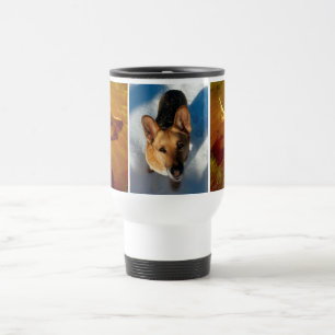 Shine On Me und Snow German Shepherd Reisebecher
