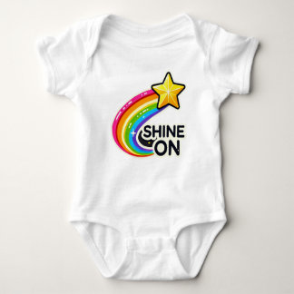 Shine on Rainbow and Star Baby Strampler