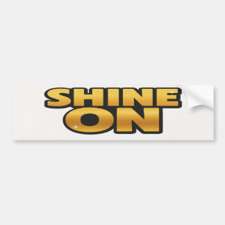 Shine on Retro 70er Metallic Gold Disco Letting Autoaufkleber