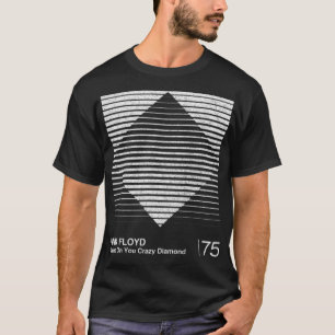 Shine on you Crazy Diamond Minimalistisch Graphic T-Shirt