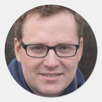 Shine wählen runder aufkleber