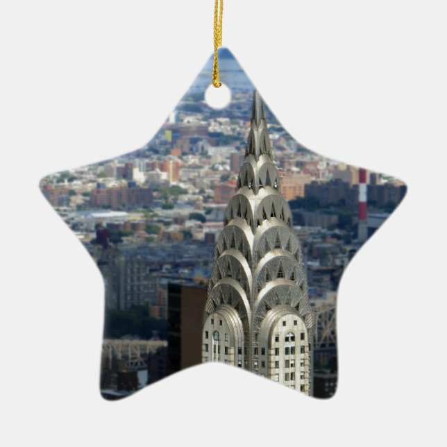 Shine wie das Chrysler-Gebäude Keramik Ornament (Vorne)