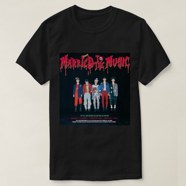 SHINee VERHEIRATET zum MUSIC Classic T - Shirt (Design vorne)