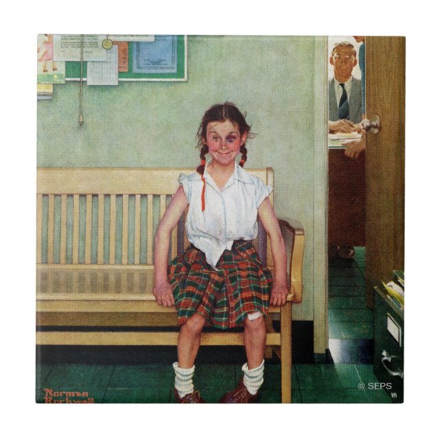 Shiner oder außerhalb des Hauptbüros Fliese (Vorderseite)