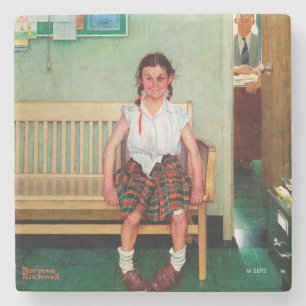 Shiner oder außerhalb des Hauptbüros Steinuntersetzer