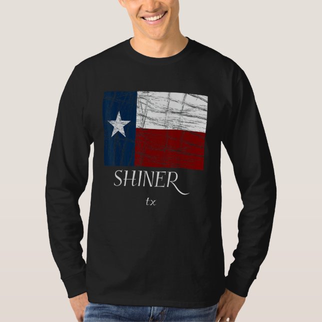 Shiner TX - Texas Flag - City Staat Gift T-Shirt (Vorderseite)