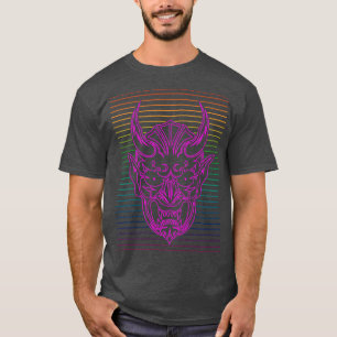 Shinigami Japanische Masken Linien 10 T-Shirt