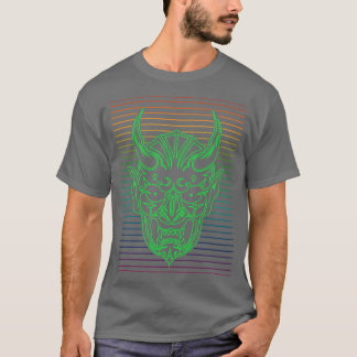 Shinigami Japanische Masken Linien 12 T-Shirt