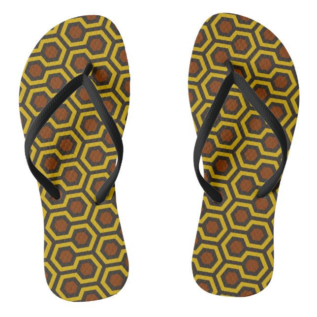 Shining Brown Flip Flops (Fußbett)