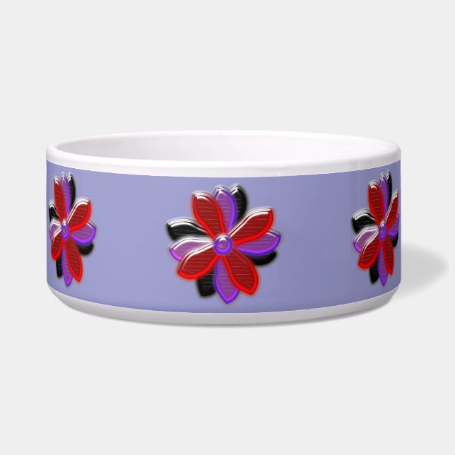 Shining Daisy Blume Dog Bowl Napf (Vorderseite)