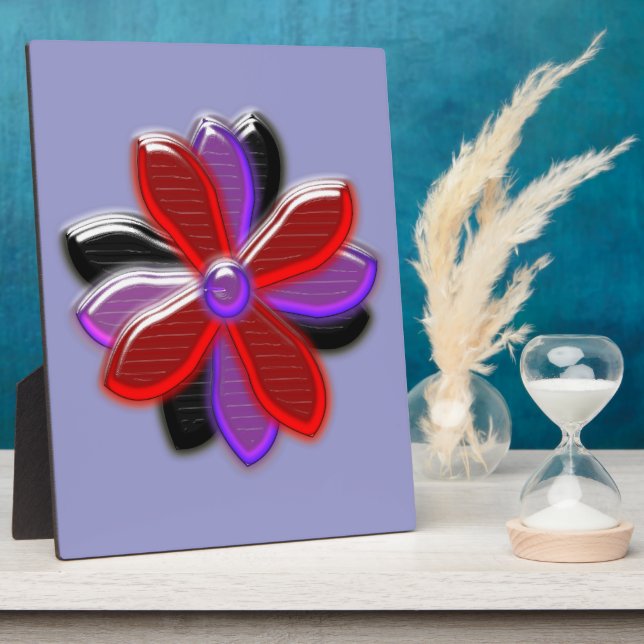 Shining Daisy Blume Plaque Fotoplatte (Seite)