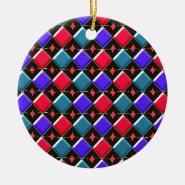 Shining Diamonds Pendant Keramikornament (Vorne)