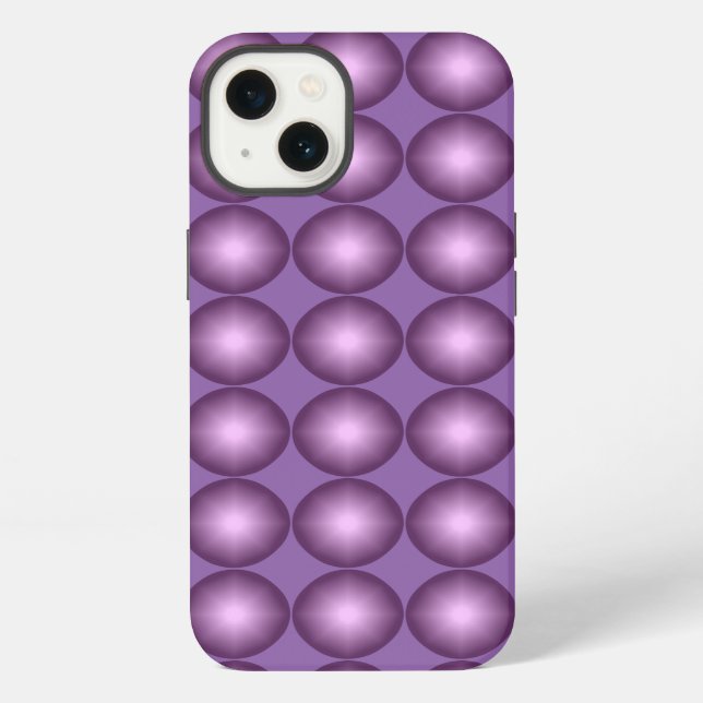 Shining Lavender Polka Dot iPhone Hülle (Rückseite)