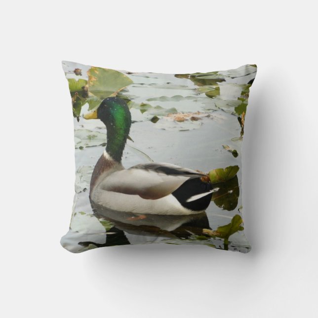Shining Mallard Duck Pillow Kissen (Vorderseite)