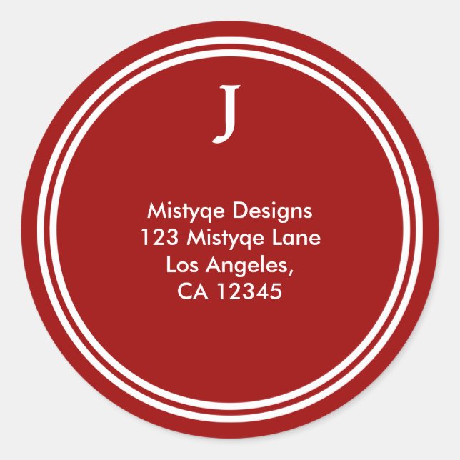 Shining Star Bar/Bat Mitzvah Monogram Stickers (Vorderseite)