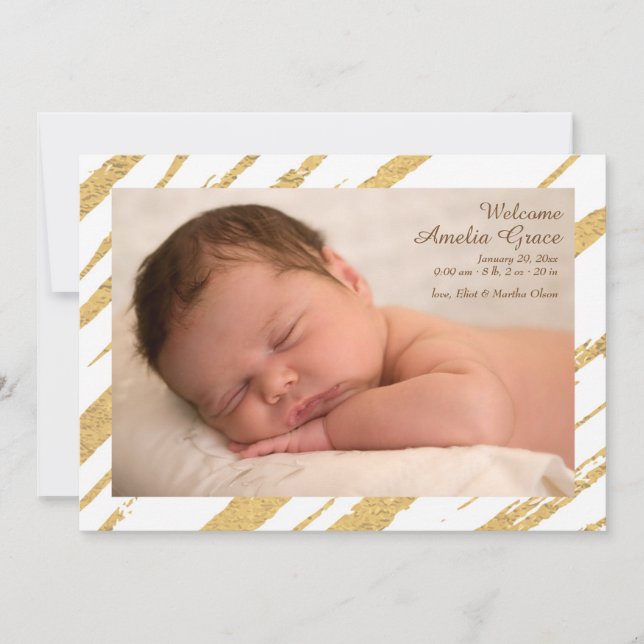 Shining Star Foto Einladung (Vorderseite)