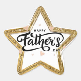 "Shining Star Vater" Stern-Aufkleber