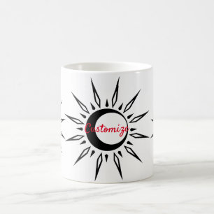 Shining Sun Crescent Moon Thunder_Cove Kaffeetasse
