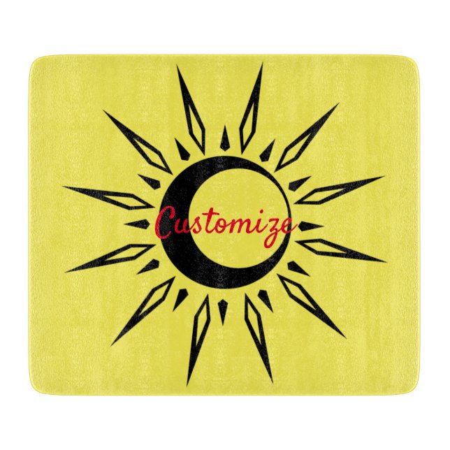Shining Sun Crescent Moon Thunder_Cove Schneidebrett (Vorderseite)