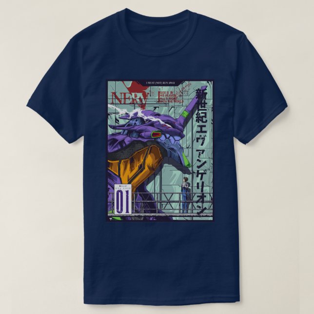 Shinji Ikari Evangelion T-Shirt (Design vorne)