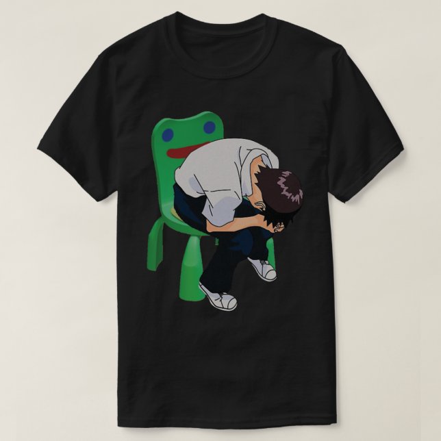 Shinji Ikari im Beipiel T-Shirt (Design vorne)