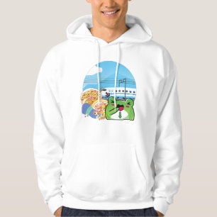 Shinkansen-Reise: Salaryman-Frosch und japanische Hoodie