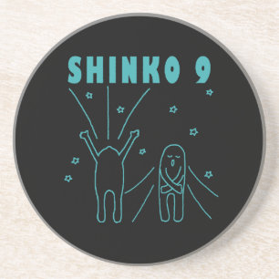 "Shinko 9" Tiefenatmung Getränkeuntersetzer