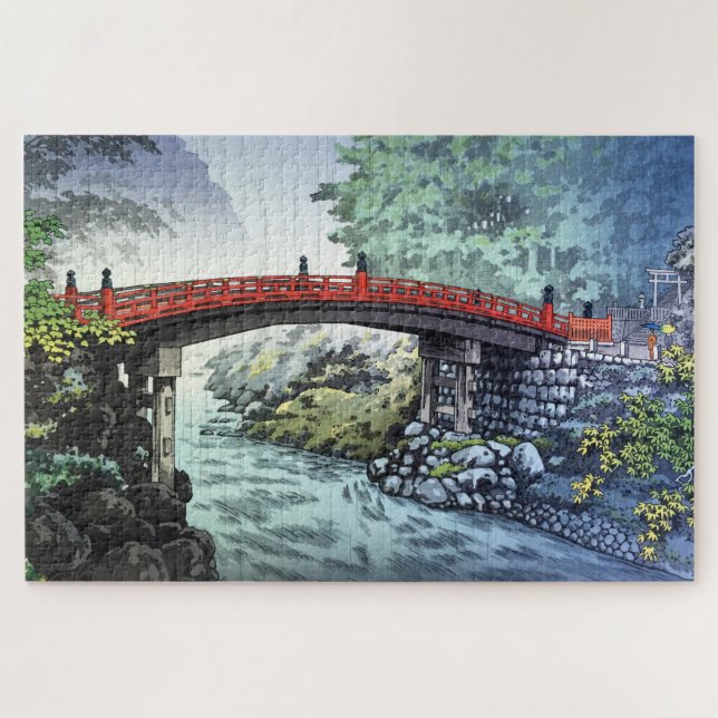 Shinkyo Bridge bei Nikko von Tsuchiya Koitsu (Horizontal)