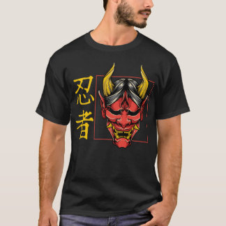 Shinobi Shirt, japanischer Demon Hannya Shinobi On T-Shirt