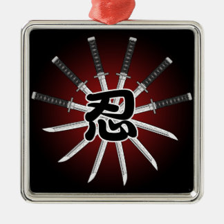 Shinobi Silbernes Ornament