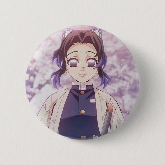 Shinobu Kocho Brosche aus dem Anime Demon Slayer Button