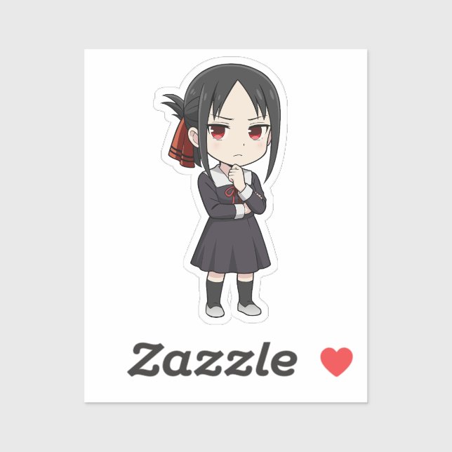 Shinomiya Kaguya Chibi Love War Art Aufkleber (Blatt)