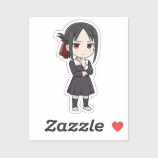 Shinomiya Kaguya Chibi Love War Kunst Aufkleber