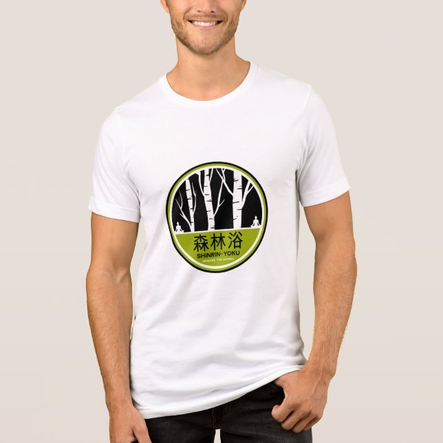 Shinrin Yoku Forest Bathing Tri-Blend Shirt (Vorderseite)