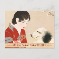 Shinsui Ito Shufu No Tomo Pet Dog japanese Lady