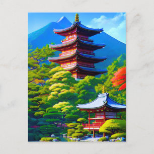 Shinto Serenity: Das Soul des Gartens Postkarte