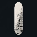 Shinto Shrine Fuji Edo Period Japan Shogun Inspiri Skateboard<br><div class="desc">Tauchen Sie ein in die Edo Periode Japan mit diesem atemberaubenden Stift- und Tintenwerk. Dieses Kunstwerk,  das einen ruhigen Shinto-Schrein,  den Fuji-Berg und einen anmutigen Kran-Vogel darstellt,  strahlt historische Schönheit und kulturelle Tiefe aus. Ideal für Geschichtsbegeisterte und Kulturliebhaber aus Japan.</div>