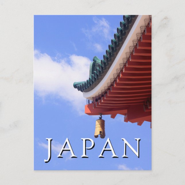 Shinto Shrine Roof Postkarte (Vorderseite)