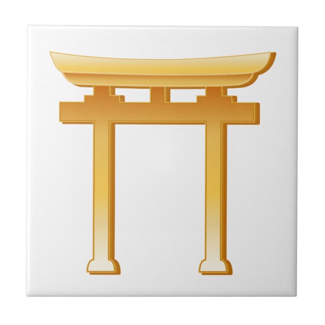 Shinto-Symbol Fliese (Vorderseite)
