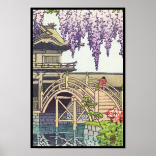 Shinto und seine Architektur, Kameido-Brücke Kawas Poster