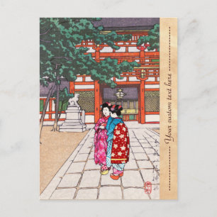 Shinto und seine Architektur, Yasaka Shrine Kyoto Postkarte
