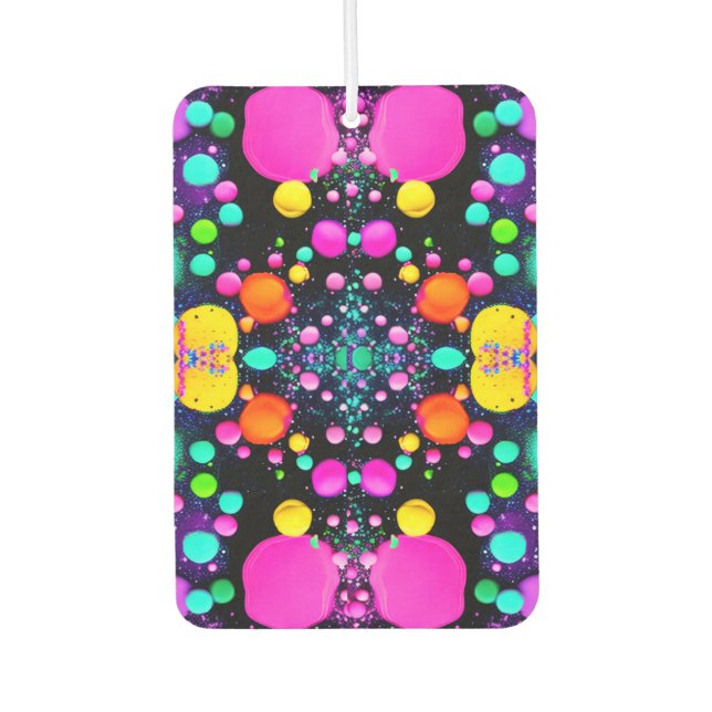 shiny Abstract art Autolufterfrischer (Vorderseite)